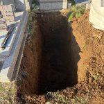 Creusement du monument